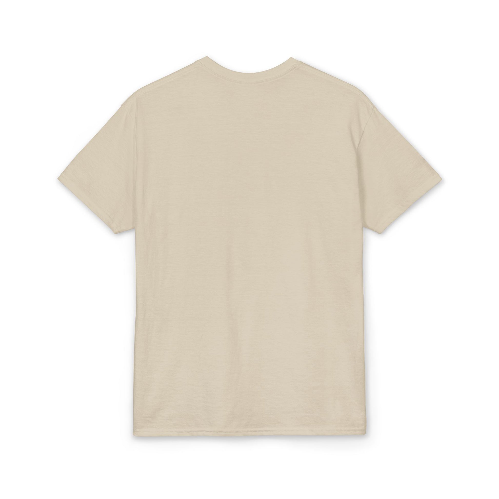 Beige t-shirt on a white background