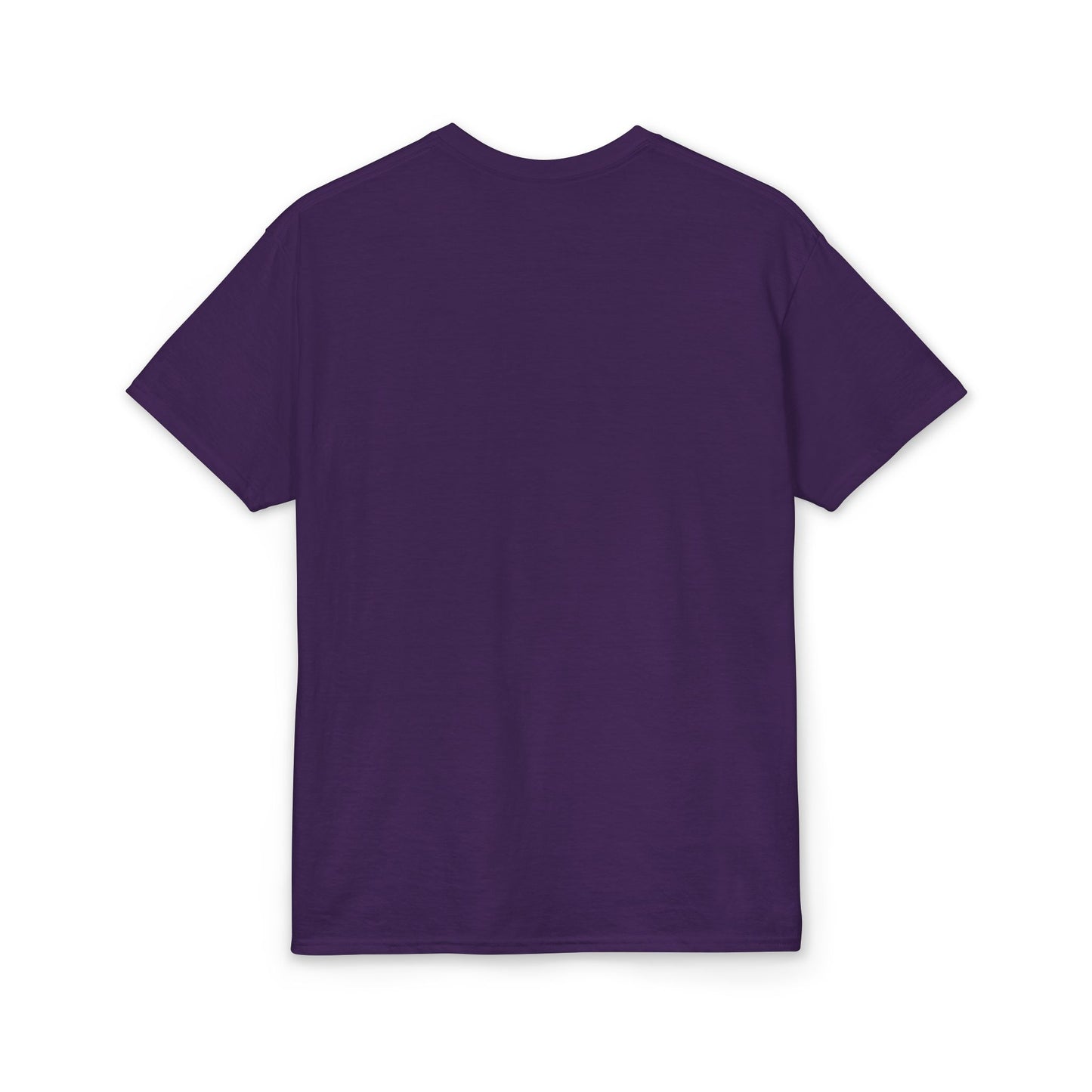 Purple t-shirt on a white background