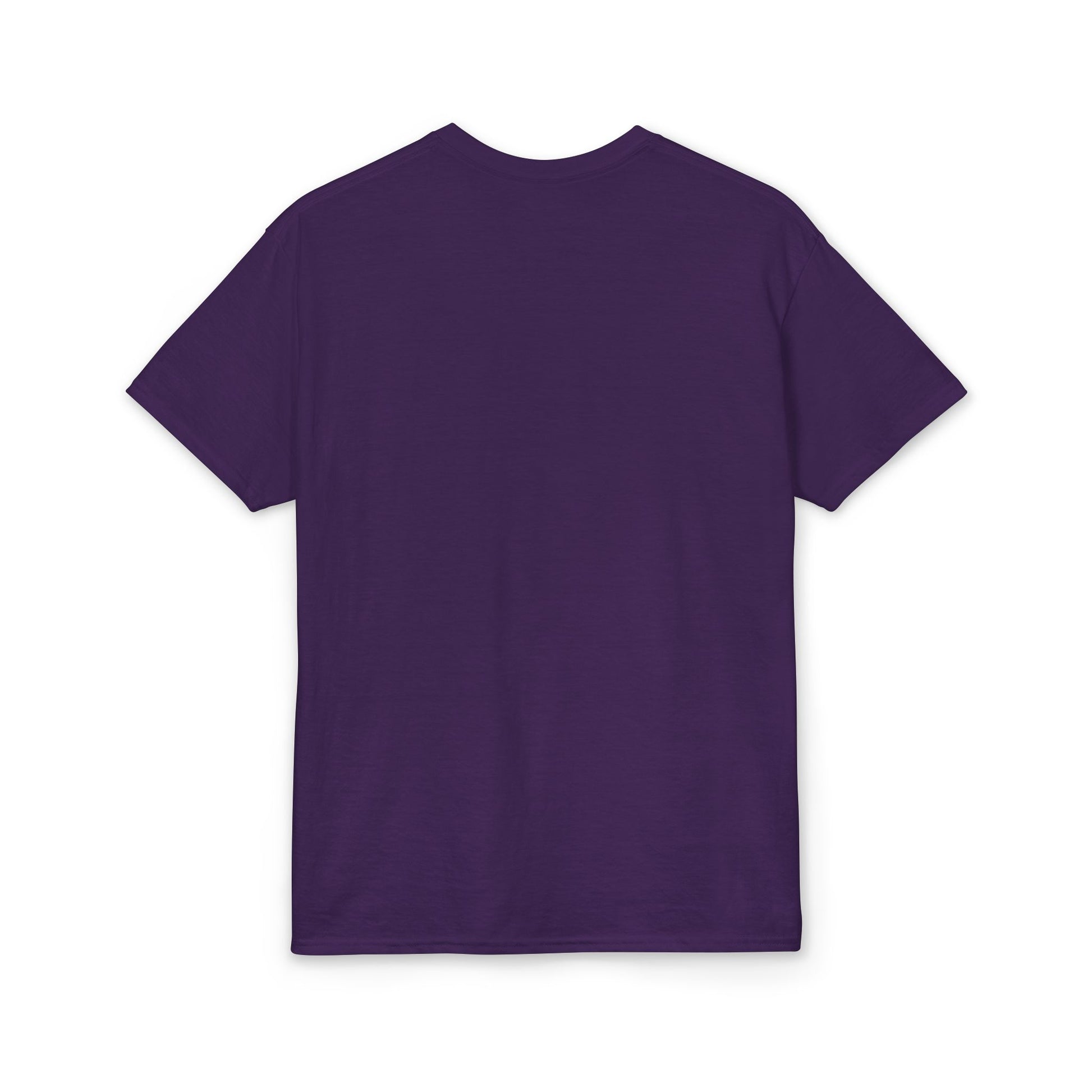 Purple t-shirt on a white background